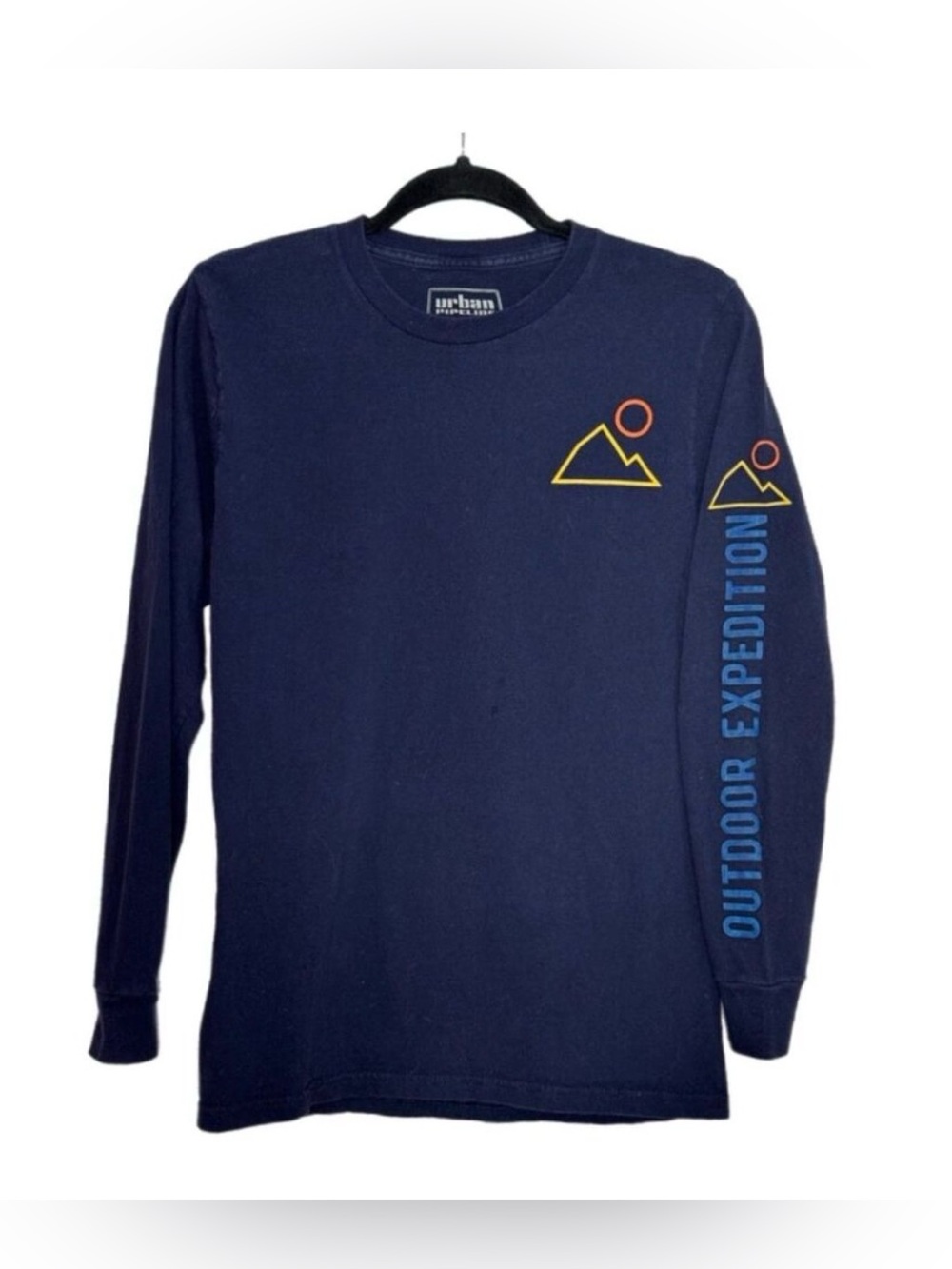 Urban Pipeline, blue, Long sleeves shirt, Small, Cotton
